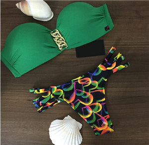 New Brazilian Style Bikinis set Wear Lady Swimwear Print Hater Push Up Women Swimsuit Bathing Suit Sexy Brazilian Bikini Set - CelebritystyleFashion.com.au online clothing shop australia