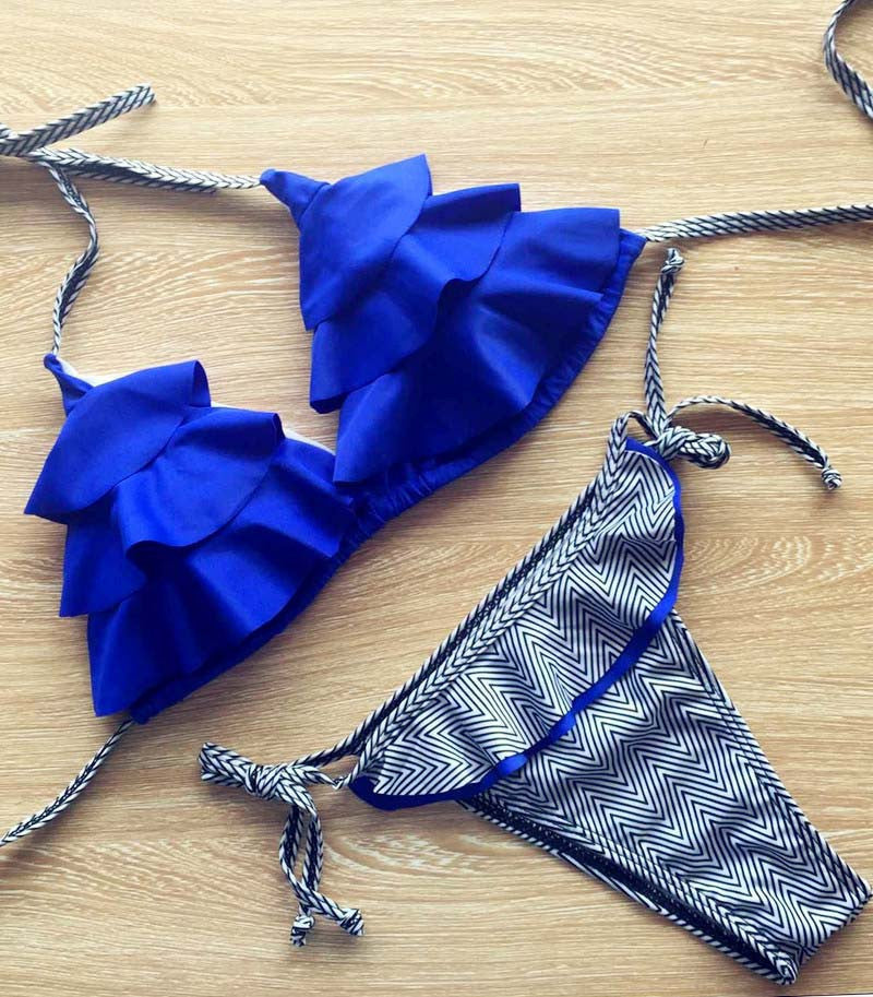 New Brazilian Style Bikinis set Wear Lady Swimwear Print Hater Push Up Women Swimsuit Bathing Suit Sexy Brazilian Bikini Set - CelebritystyleFashion.com.au online clothing shop australia