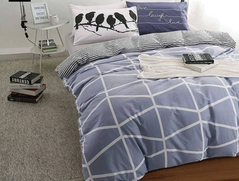 Top cotton Duvet covers set,Gray letters bedding set,Double single duvet covers Twin/Queen/King size,bedclothes #HM4514-Dollar Bargains Online Shopping Australia