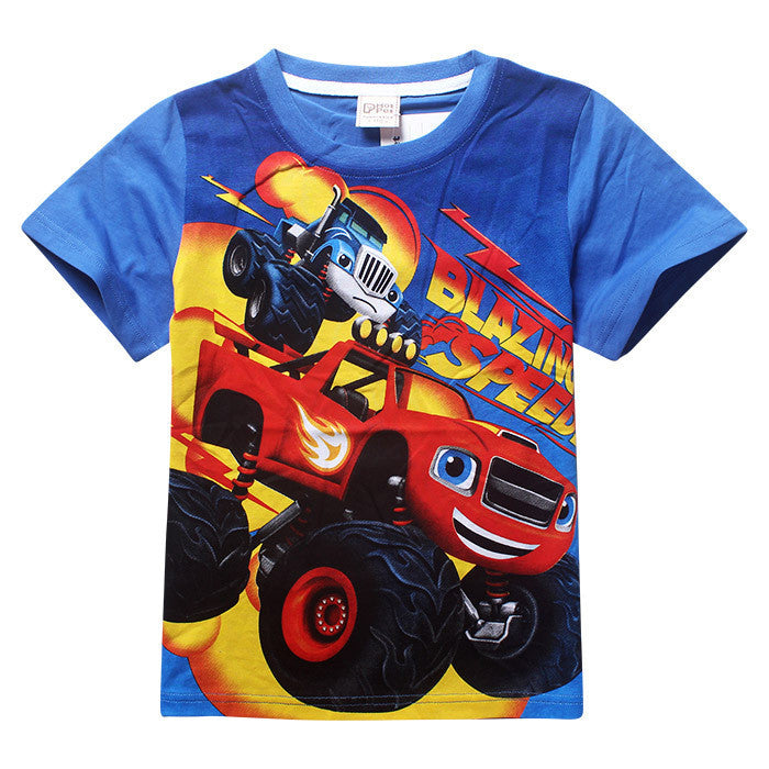 Blaze Monster Machines summer children baby kids boys girls t shirt cotton short sleeve t shirts children kids boys t shirts - CelebritystyleFashion.com.au online clothing shop australia