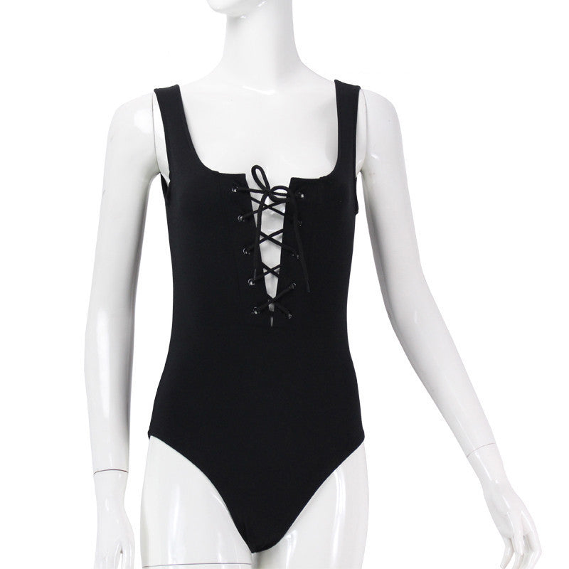 White Rompers Womens Jumpsuit Sexy Summer Club Party Bodycon Bandage Jumpsuit Bodysuit Slim Short Cotton One Piece Romper JU5155-Dollar Bargains Online Shopping Australia