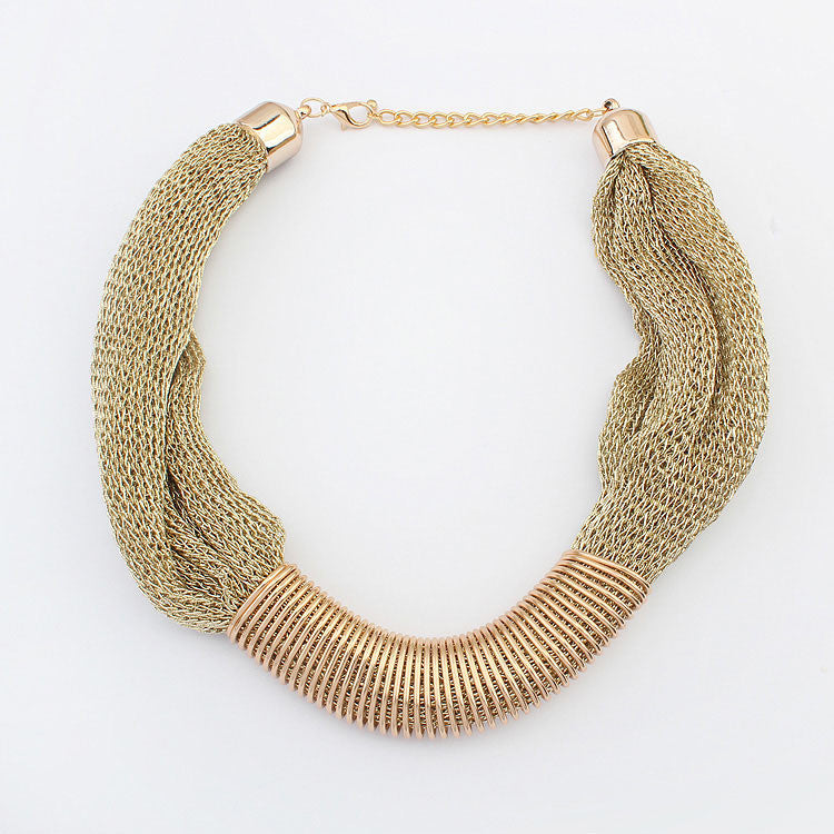 Statement necklace fashion women 2015 collar vintage big chunky chain bib choker silk chain long Necklaces & Pendants Jewelry - CelebritystyleFashion.com.au online clothing shop australia