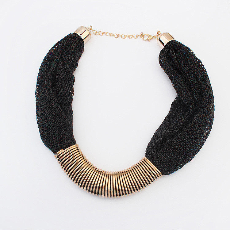 Statement necklace fashion women 2015 collar vintage big chunky chain bib choker silk chain long Necklaces & Pendants Jewelry - CelebritystyleFashion.com.au online clothing shop australia