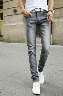 Men's Casual Stretch Skinny Jeans Trousers Tight Pants Solid Colors-Dollar Bargains Online Shopping Australia