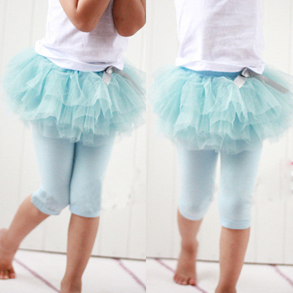 Kids Baby Girls Culottes Leggings Gauze Pants Party Skirts Bow Candy Tutu Dress - CelebritystyleFashion.com.au online clothing shop australia