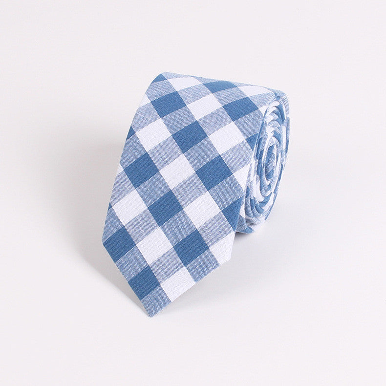 Men's Suit Tie Classic Men's Plaid Necktie Formal Wear Business Bowknots Ties Male Cotton Skinny Slim Ties Cravat - CelebritystyleFashion.com.au online clothing shop australia