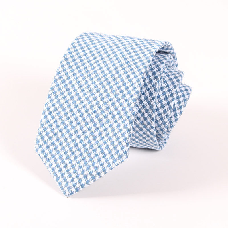 Men's Suit Tie Classic Men's Plaid Necktie Formal Wear Business Bowknots Ties Male Cotton Skinny Slim Ties Cravat - CelebritystyleFashion.com.au online clothing shop australia