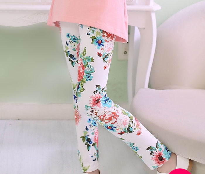 girl pants printing Flower girls leggings Toddler Classic Leggings 2-14Ybaby girls leggings kids leggings - CelebritystyleFashion.com.au online clothing shop australia