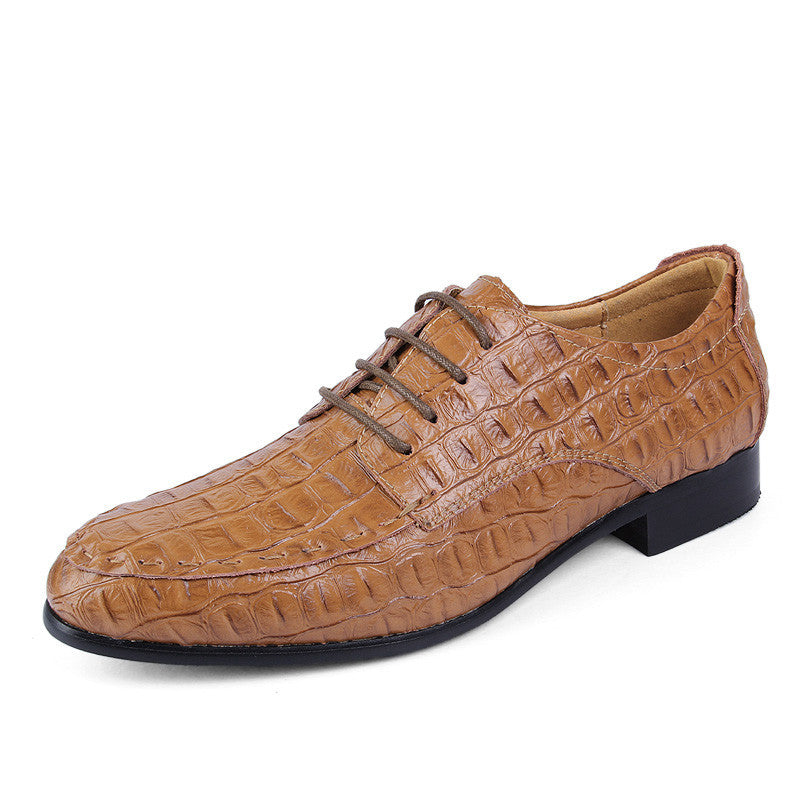 Handmade genuine leather men shoes, Fashion flat shoes, Crocodile business dress shoes,Men oxford zapatos hombre-Dollar Bargains Online Shopping Australia