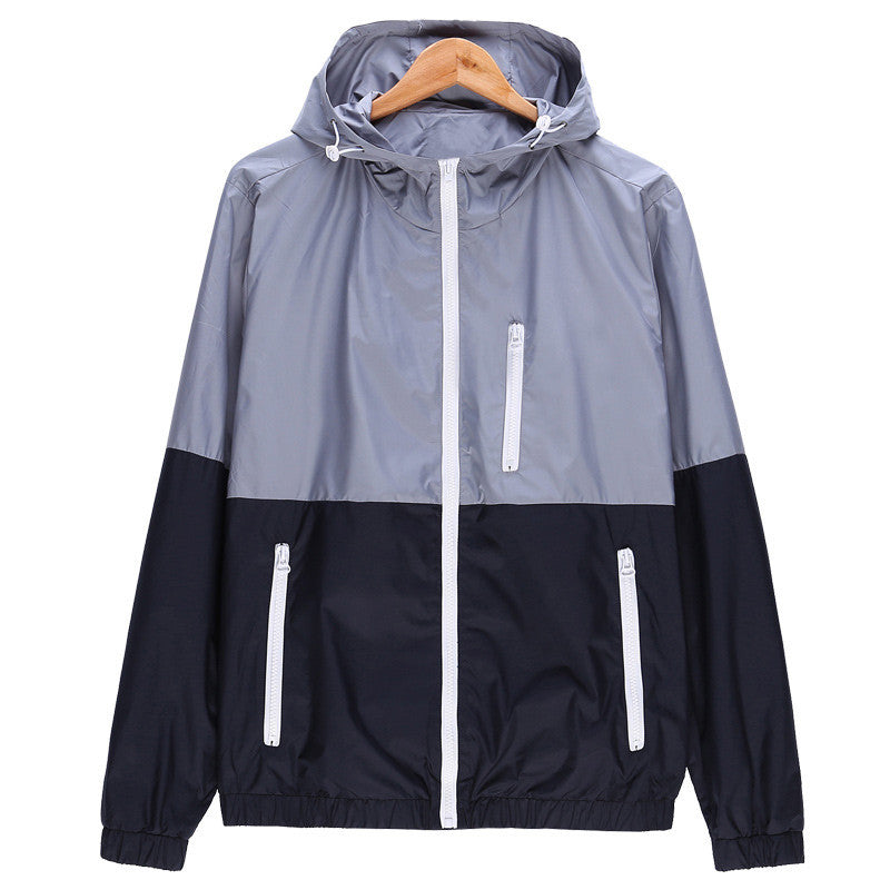 spring new men's jacket sportswear Men Fashion Thin Windbreaker jacket Zipper Coats Outwear men's clothing - CelebritystyleFashion.com.au online clothing shop australia