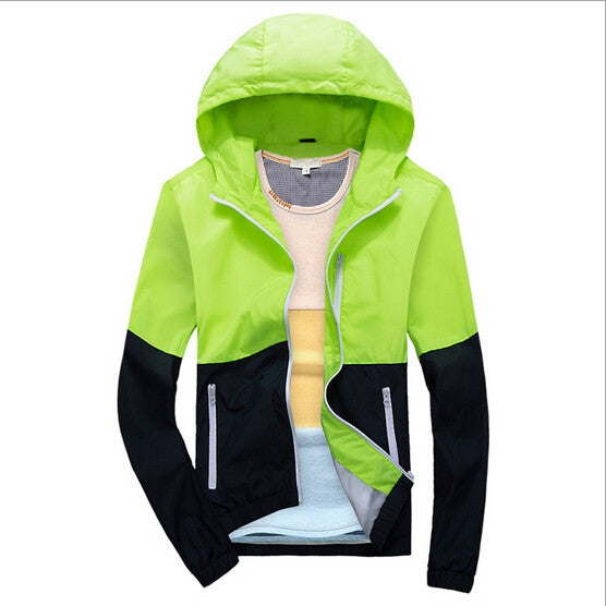 spring new men's jacket sportswear Men Fashion Thin Windbreaker jacket Zipper Coats Outwear men's clothing - CelebritystyleFashion.com.au online clothing shop australia