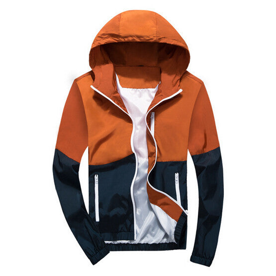 spring new men's jacket sportswear Men Fashion Thin Windbreaker jacket Zipper Coats Outwear men's clothing - CelebritystyleFashion.com.au online clothing shop australia