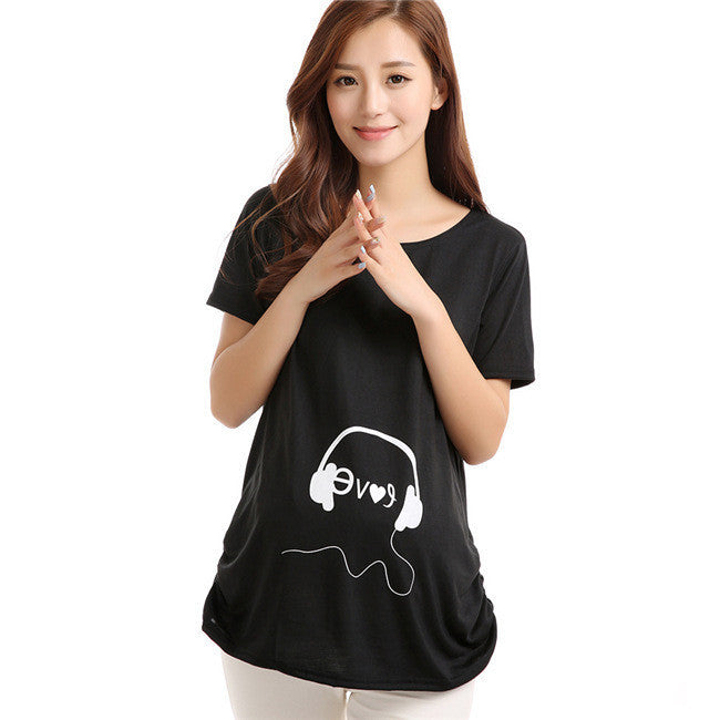 Maternity Tops Nursing Pregnancy T-shirts Cute Baby Printed Clothes For Pregnant Women Tee Shirt Femme-Dollar Bargains Online Shopping Australia