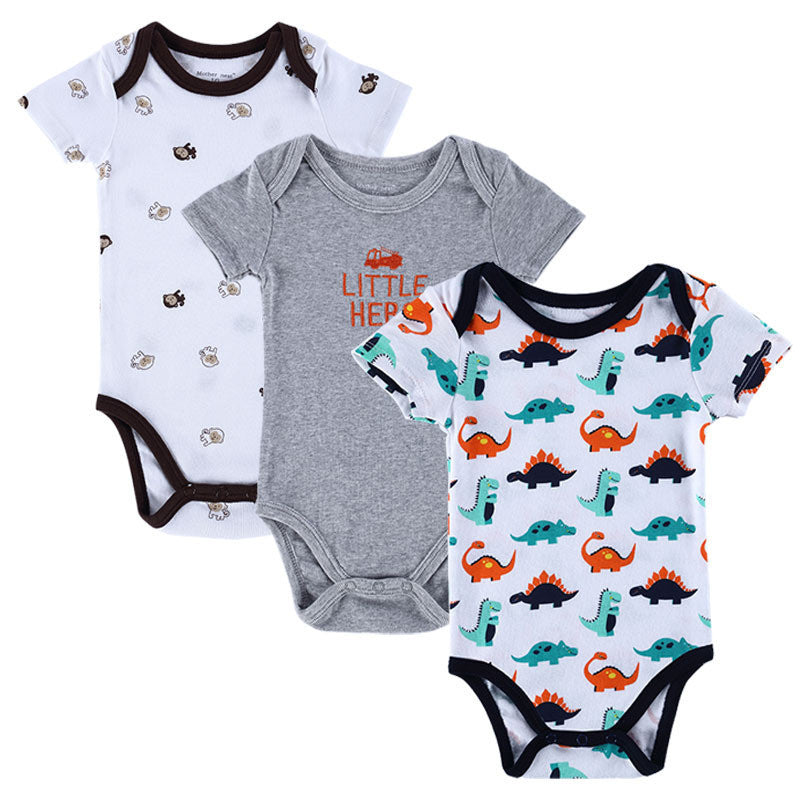 BABY BODYSUITS 3PCS 100%Cotton Infant Body Short Sleeve Clothing Similar Jumpsuit Printed Baby Boy Girl Bodysuits - CelebritystyleFashion.com.au online clothing shop australia