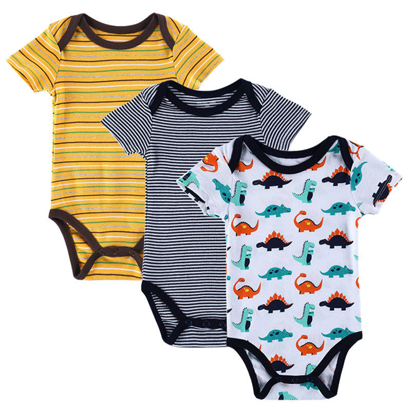 BABY BODYSUITS 3PCS 100%Cotton Infant Body Short Sleeve Clothing Similar Jumpsuit Printed Baby Boy Girl Bodysuits - CelebritystyleFashion.com.au online clothing shop australia