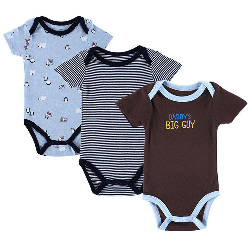 BABY BODYSUITS 3PCS 100%Cotton Infant Body Short Sleeve Clothing Similar Jumpsuit Printed Baby Boy Girl Bodysuits - CelebritystyleFashion.com.au online clothing shop australia