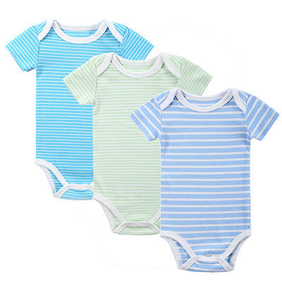 BABY BODYSUITS 3PCS 100%Cotton Infant Body Short Sleeve Clothing Similar Jumpsuit Printed Baby Boy Girl Bodysuits - CelebritystyleFashion.com.au online clothing shop australia