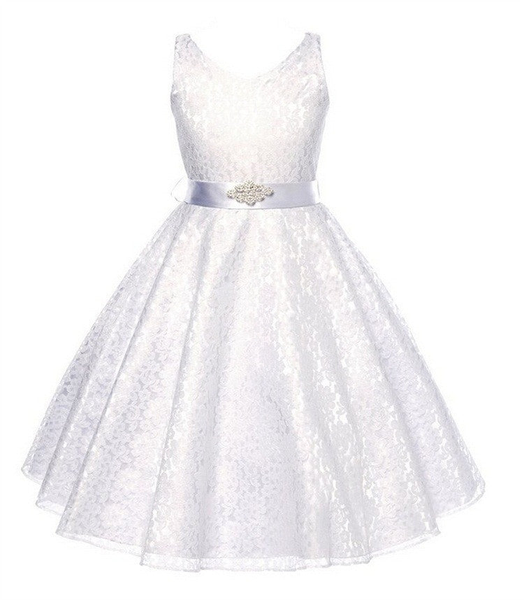 girls party wear dress kids flower lace children girls elegant ceremonies wedding birthday dresses teenagers prom gowns - CelebritystyleFashion.com.au online clothing shop australia