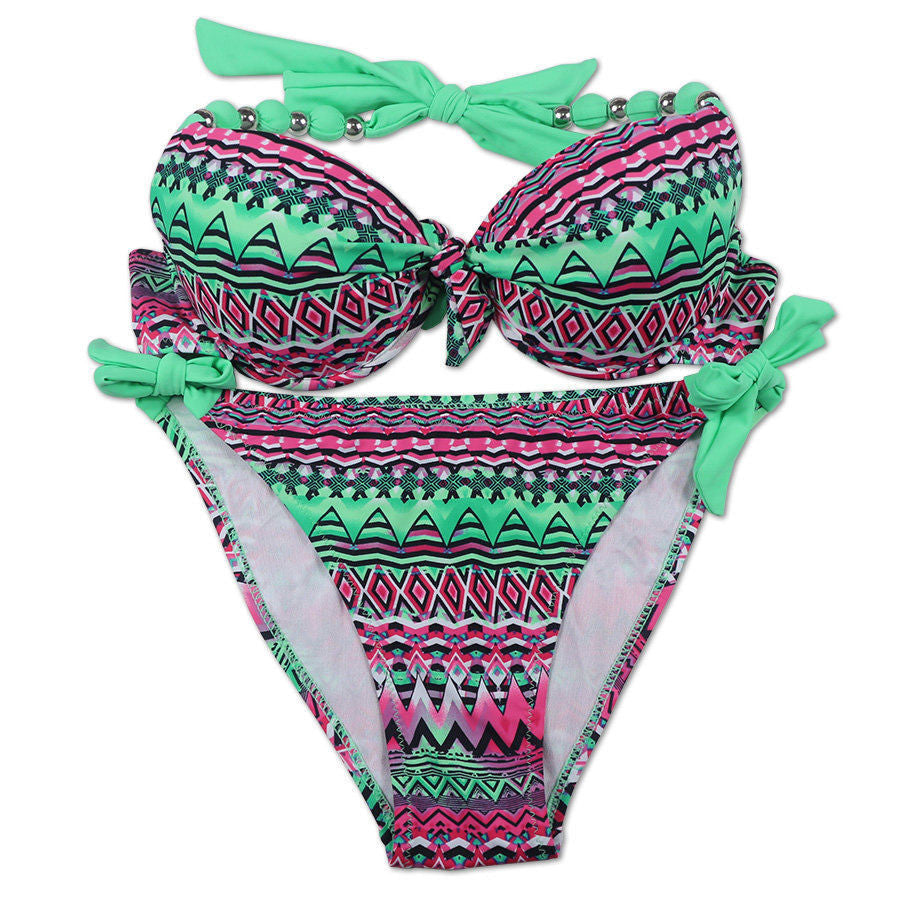 Bikinis Women Print Floral Bikini Women Swimsuits Brazilian Push Up Bikini Set Bathing Suits Plus Size Swimwear Female XXL - CelebritystyleFashion.com.au online clothing shop australia