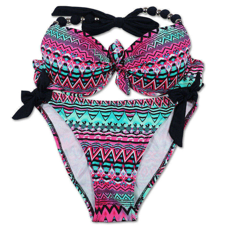 Bikinis Women Print Floral Bikini Women Swimsuits Brazilian Push Up Bikini Set Bathing Suits Plus Size Swimwear Female XXL - CelebritystyleFashion.com.au online clothing shop australia