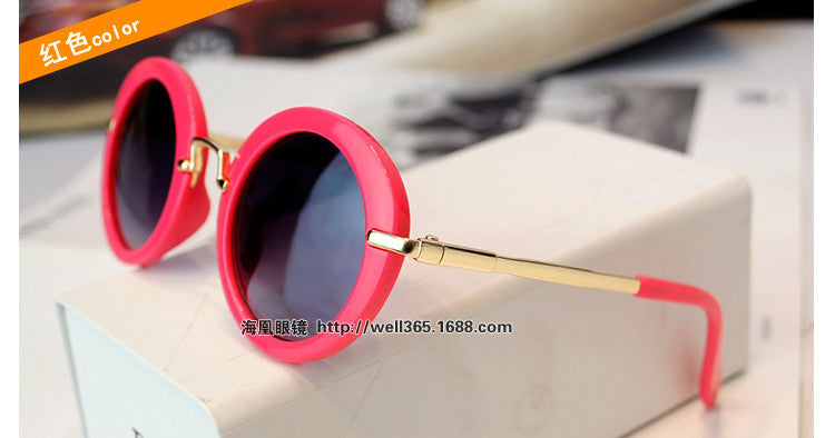 New Boys&girls Fashion Kids Metal Leg Round Sunglasses UV400 Children Designer Child Glasses oculos de sol infantil N542 - CelebritystyleFashion.com.au online clothing shop australia