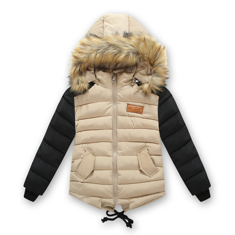 Children's clothing male winter cotton-padded jacket down cotton wadded jacket thickening boys girls thicken Hooded coat - CelebritystyleFashion.com.au online clothing shop australia