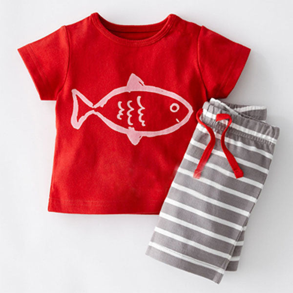 Boys Clothing Set Children Sport Suits Children's Clothing Sets For Kids Cotton Clothes Set Boy T-Shirt+ Short Pant CF101 - CelebritystyleFashion.com.au online clothing shop australia