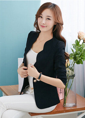 Fashion Spring autumn Women Suit Jacket Coat Solid color slim OL ladies work wear blazer-Dollar Bargains Online Shopping Australia