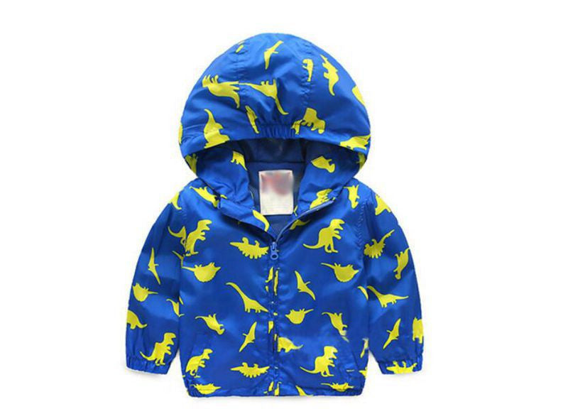 90-120cm Cute Dinosaur Spring Kids Jacket Boys Outerwear Coats Active Boy Windbreaker Cartoon Sport Suit For Children Kids - CelebritystyleFashion.com.au online clothing shop australia