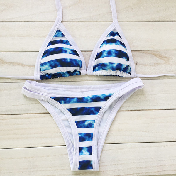 Women Sexy Push Up Swimwear Print Bikini Brazilian Swimsuit Padding Bathing Suit Beachwear maillot de bain-Dollar Bargains Online Shopping Australia