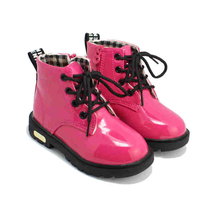 Winter Children Shoes PU Leather Waterproof Martin Boots Kids Snow Boots Brand Girls Boys Rubber Boots Fashion Sneakers-Dollar Bargains Online Shopping Australia