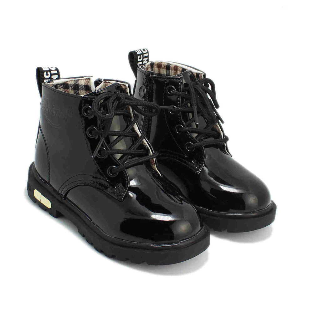 Winter Children Shoes PU Leather Waterproof Martin Boots Kids Snow Boots Brand Girls Boys Rubber Boots Fashion Sneakers-Dollar Bargains Online Shopping Australia