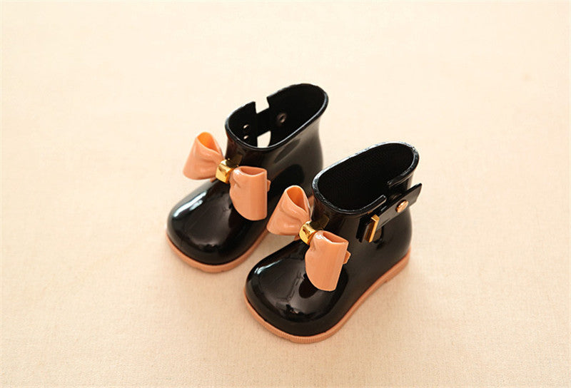 Kids baby girls Rain Boots Warm Beauty Bow Rainboots Fashion Rubber Shoes Toddler Kids Jelly shoes - CelebritystyleFashion.com.au online clothing shop australia