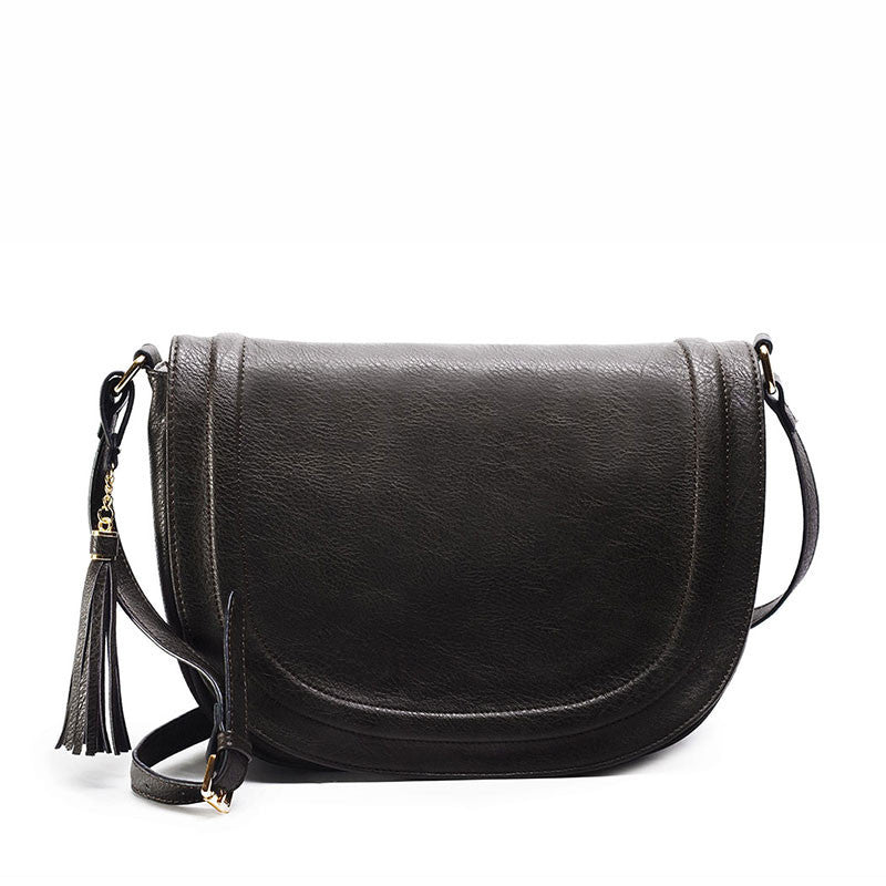 casual crossbody bag soft cover solid saddle tassel women messenger bags high quality shoulder bag for women - CelebritystyleFashion.com.au online clothing shop australia
