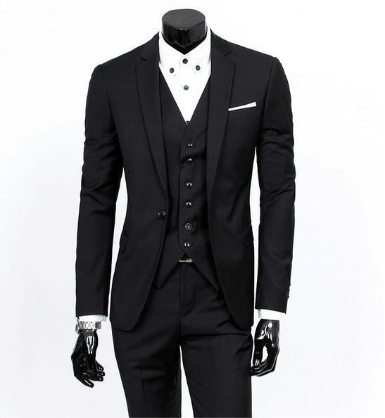 Three-piece formal blazer suit / Male suit of cultivate one's morality Business suits-Dollar Bargains Online Shopping Australia