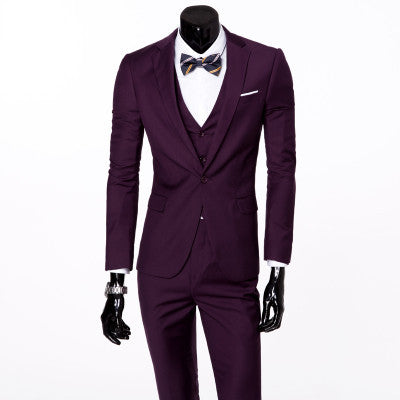 Three-piece formal blazer suit / Male suit of cultivate one's morality Business suits-Dollar Bargains Online Shopping Australia