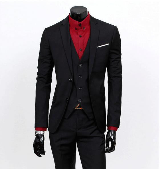 Three-piece formal blazer suit / Male suit of cultivate one's morality Business suits-Dollar Bargains Online Shopping Australia
