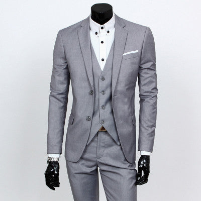 Three-piece formal blazer suit / Male suit of cultivate one's morality Business suits-Dollar Bargains Online Shopping Australia