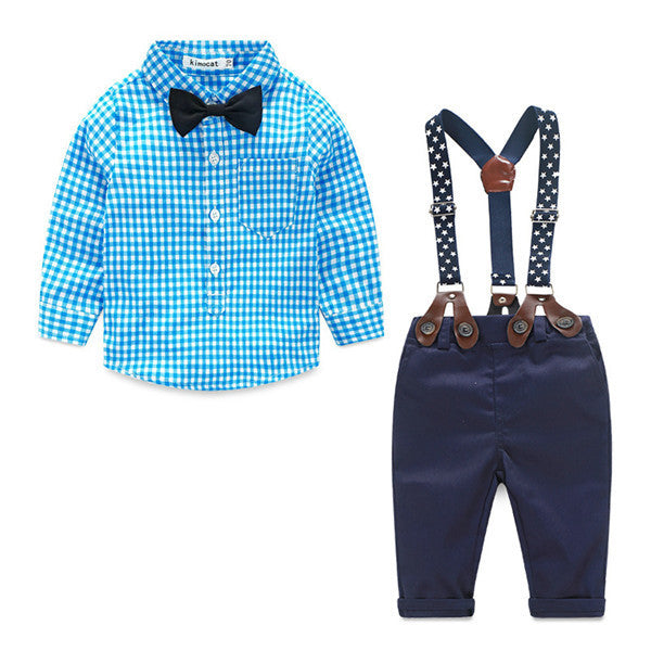 summer style baby boy clothing set newborn infant clothing 2pcs short sleeve t-shirt + suspender gentleman suit - CelebritystyleFashion.com.au online clothing shop australia