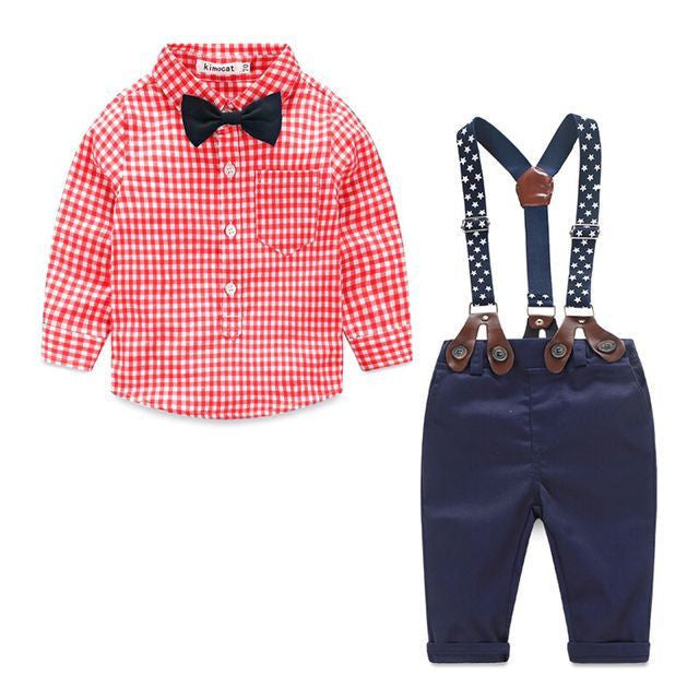 summer style baby boy clothing set newborn infant clothing 2pcs short sleeve t-shirt + suspender gentleman suit - CelebritystyleFashion.com.au online clothing shop australia