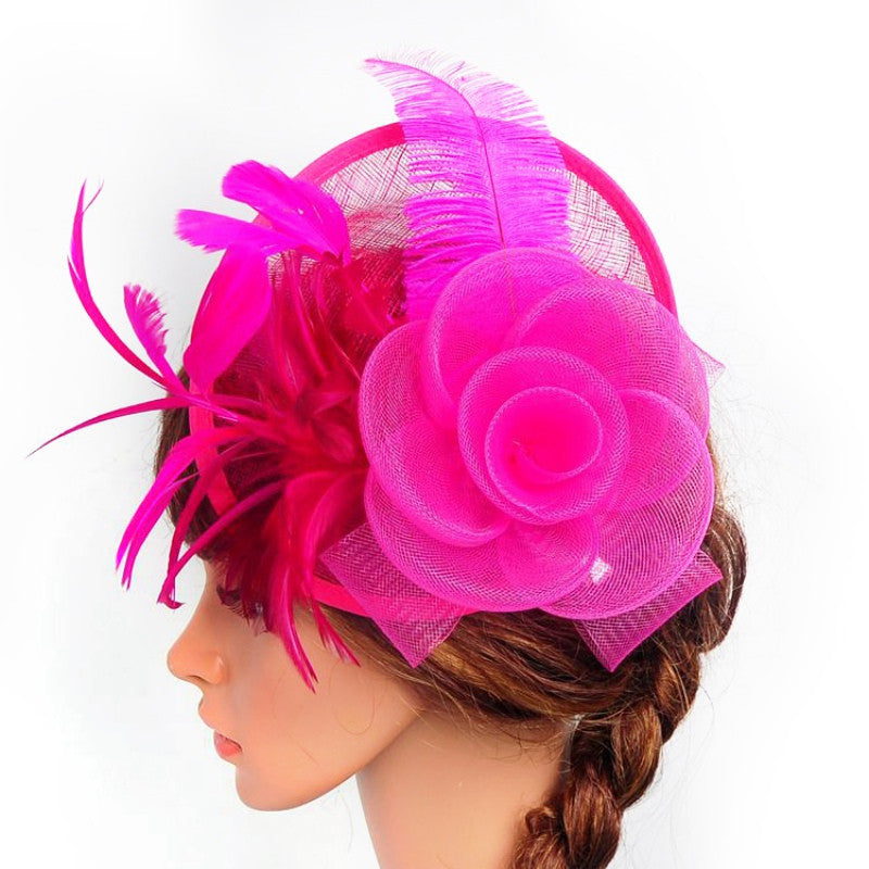 Women's Pretty Fascinator Hat Headbands Cocktail Wedding Church Headpiece - CelebritystyleFashion.com.au online clothing shop australia