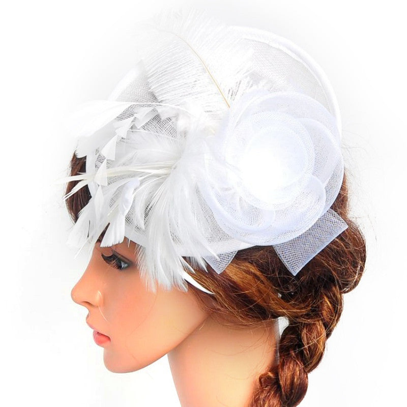 Women's Pretty Fascinator Hat Headbands Cocktail Wedding Church Headpiece - CelebritystyleFashion.com.au online clothing shop australia