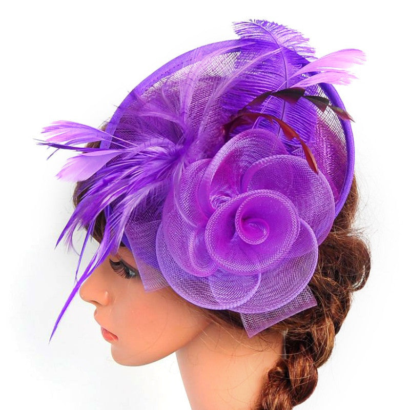 Women's Pretty Fascinator Hat Headbands Cocktail Wedding Church Headpiece - CelebritystyleFashion.com.au online clothing shop australia