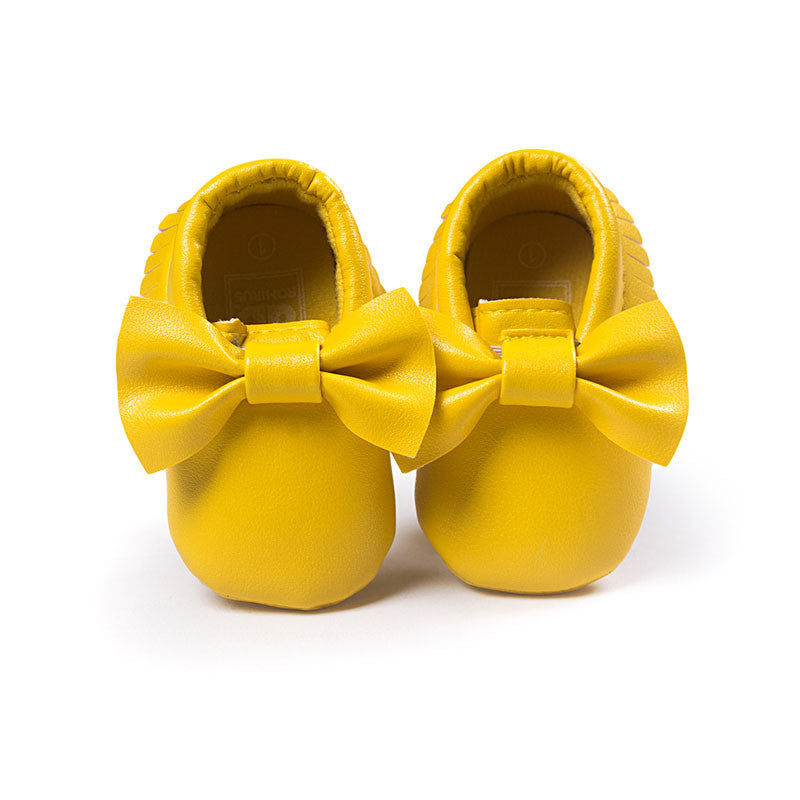 Handmade Soft Bottom Fashion Tassels Baby Moccasin Newborn Babies Shoes 19-colors PU leather Prewalkers Boots - CelebritystyleFashion.com.au online clothing shop australia