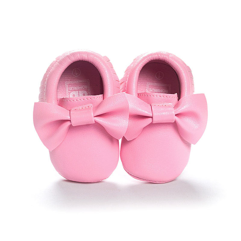 Handmade Soft Bottom Fashion Tassels Baby Moccasin Newborn Babies Shoes 19-colors PU leather Prewalkers Boots - CelebritystyleFashion.com.au online clothing shop australia