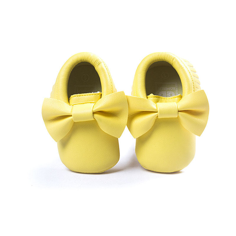 Handmade Soft Bottom Fashion Tassels Baby Moccasin Newborn Babies Shoes 19-colors PU leather Prewalkers Boots - CelebritystyleFashion.com.au online clothing shop australia