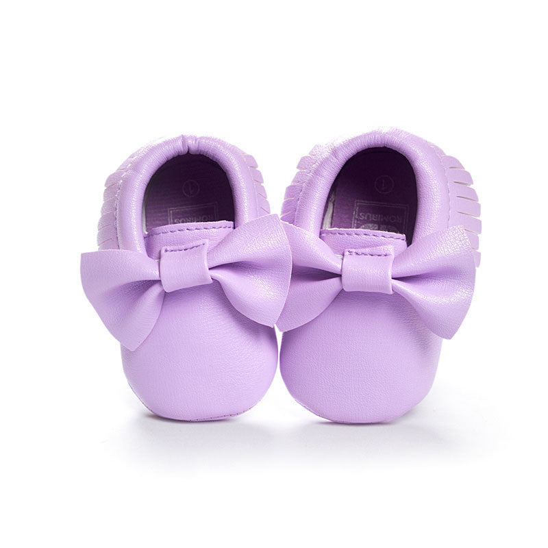 Handmade Soft Bottom Fashion Tassels Baby Moccasin Newborn Babies Shoes 19-colors PU leather Prewalkers Boots - CelebritystyleFashion.com.au online clothing shop australia