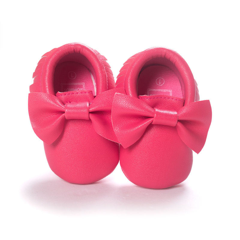 Handmade Soft Bottom Fashion Tassels Baby Moccasin Newborn Babies Shoes 19-colors PU leather Prewalkers Boots - CelebritystyleFashion.com.au online clothing shop australia