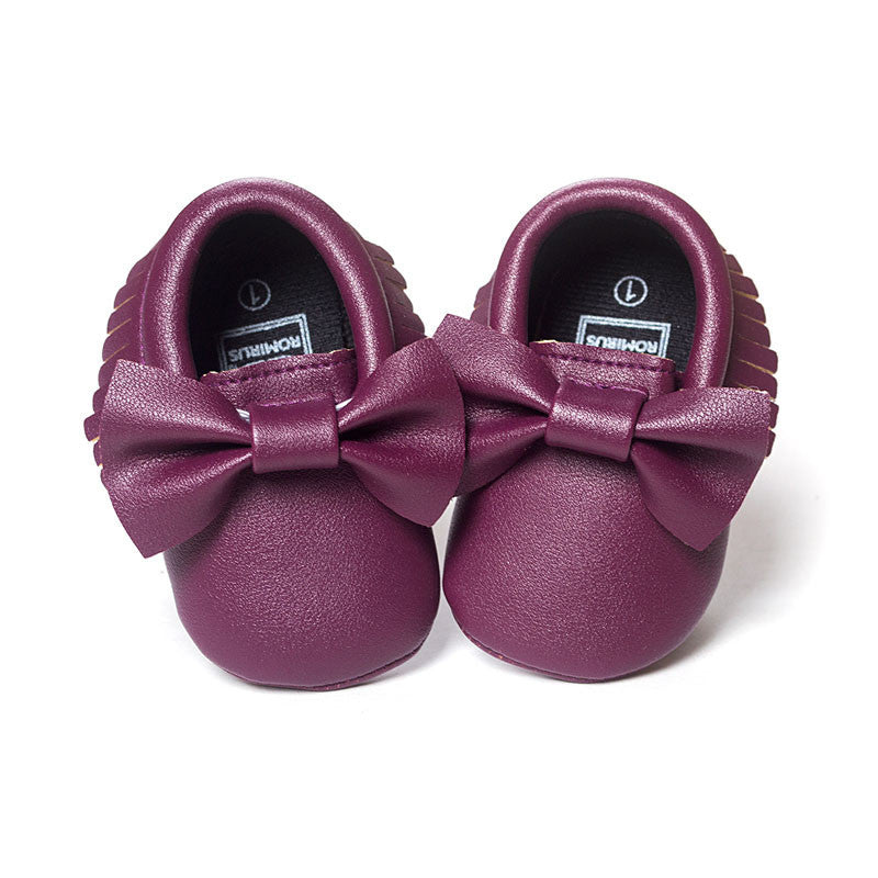 Handmade Soft Bottom Fashion Tassels Baby Moccasin Newborn Babies Shoes 19-colors PU leather Prewalkers Boots - CelebritystyleFashion.com.au online clothing shop australia