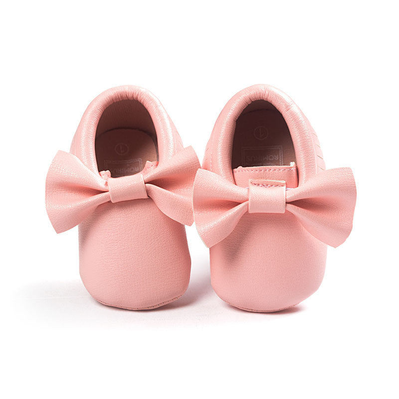 Handmade Soft Bottom Fashion Tassels Baby Moccasin Newborn Babies Shoes 19-colors PU leather Prewalkers Boots - CelebritystyleFashion.com.au online clothing shop australia